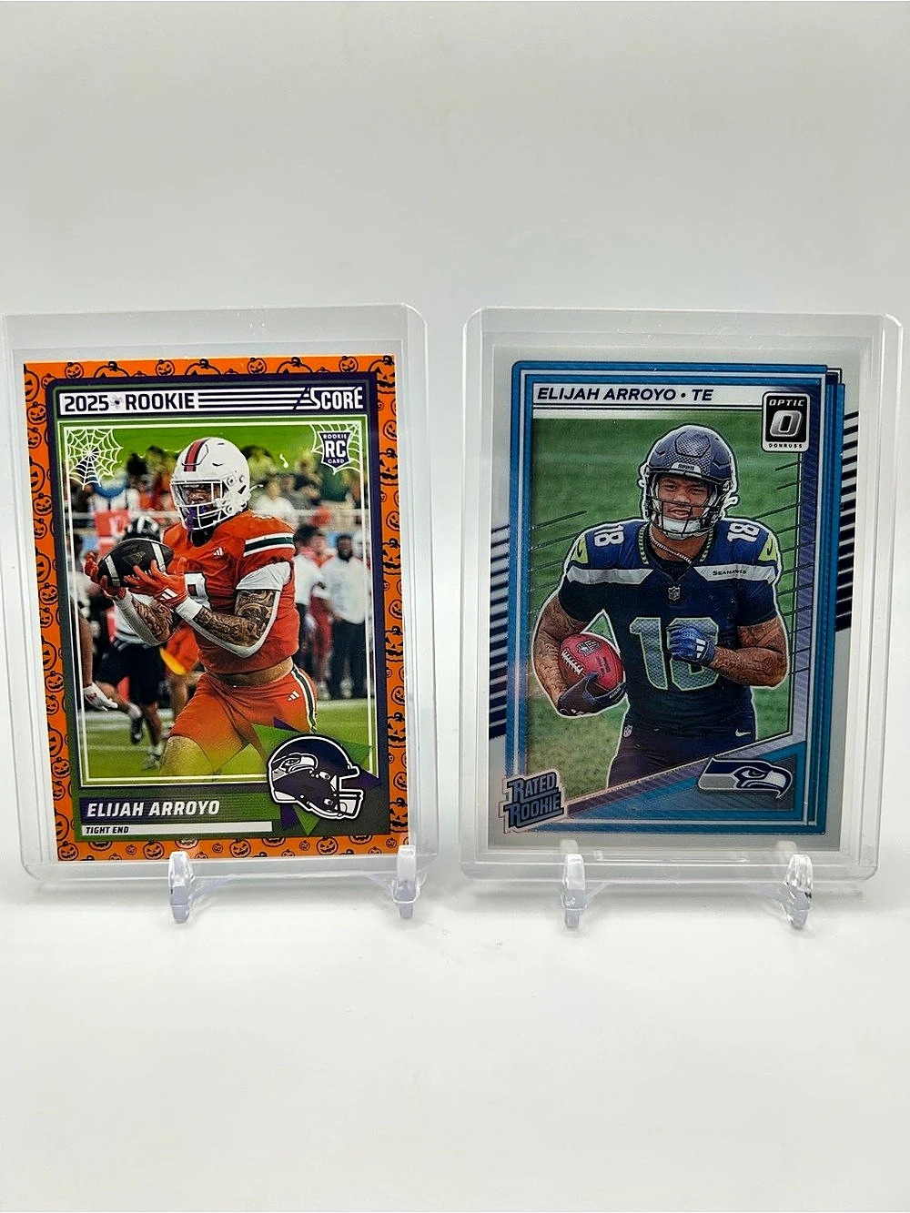 Elijah Arroyo 2025 Panini Rookie Rated and 🎃 Score Football Cards 🏈